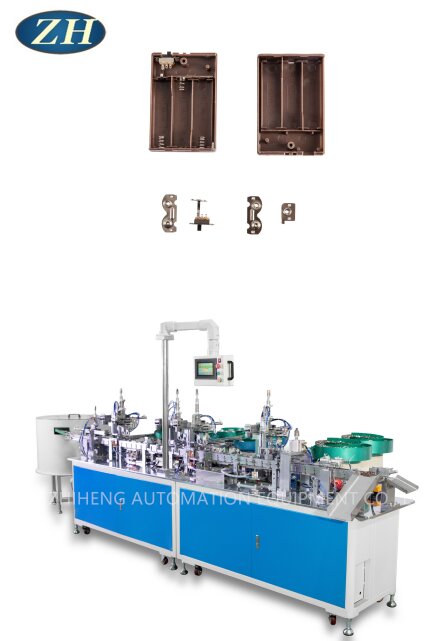 Batterilåda Monteringsmaskin Automatisk matning för tre batterier